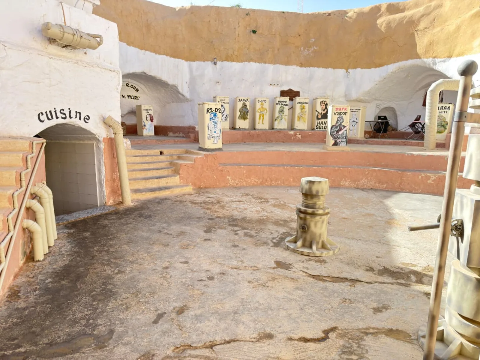Ong Jmel desert landscape and Star Wars set near Nefta, Tunisia